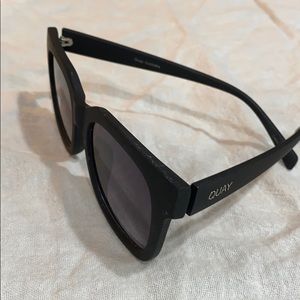 Black matte frame Quay Australia sunglasses